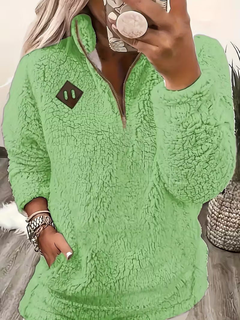 Humera - Elegante Langarmjacke Mit Reißverschluss