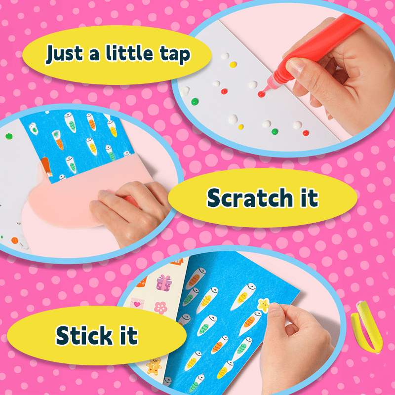 20-teiliges DIY-Regenbogen-Kratzkunst-Set für kreativen Spielspaß