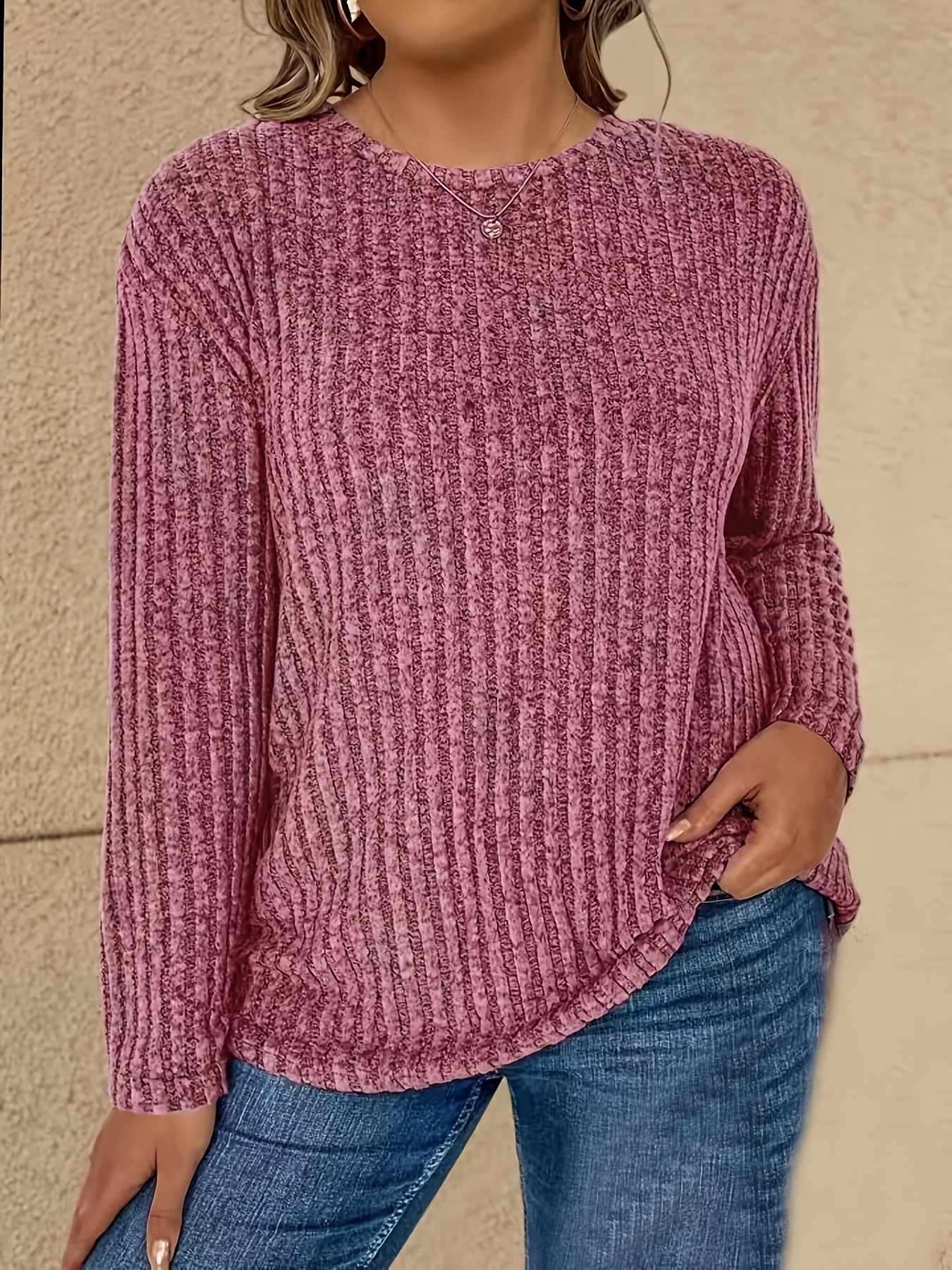 Katiya - Lässiger Locker Sitzender Pullover Mit Langen Ärmeln