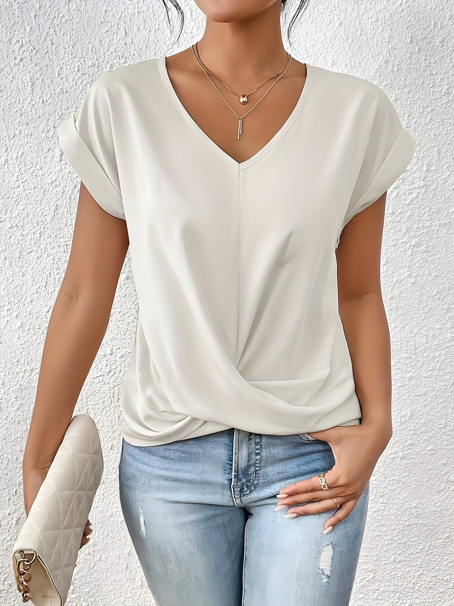 Isla | Twist-V-Ausschnitt-Top