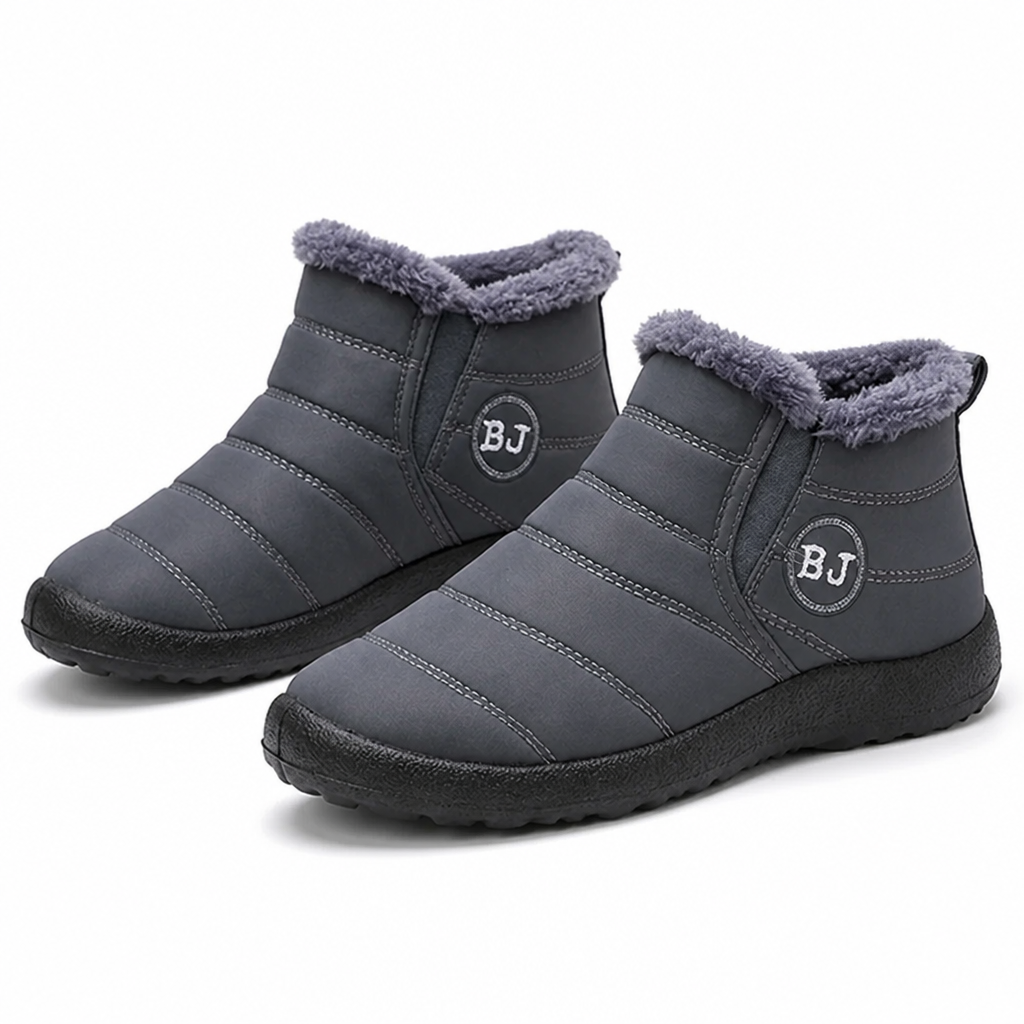 Damen Winterstiefel wasserabweisend mit Plüschfutter und Antirutschsohle