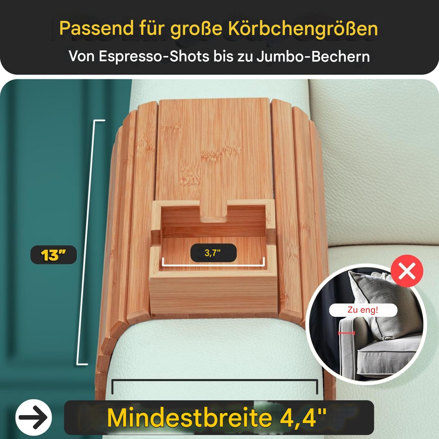 Eleganter Couch-Tassenhalter