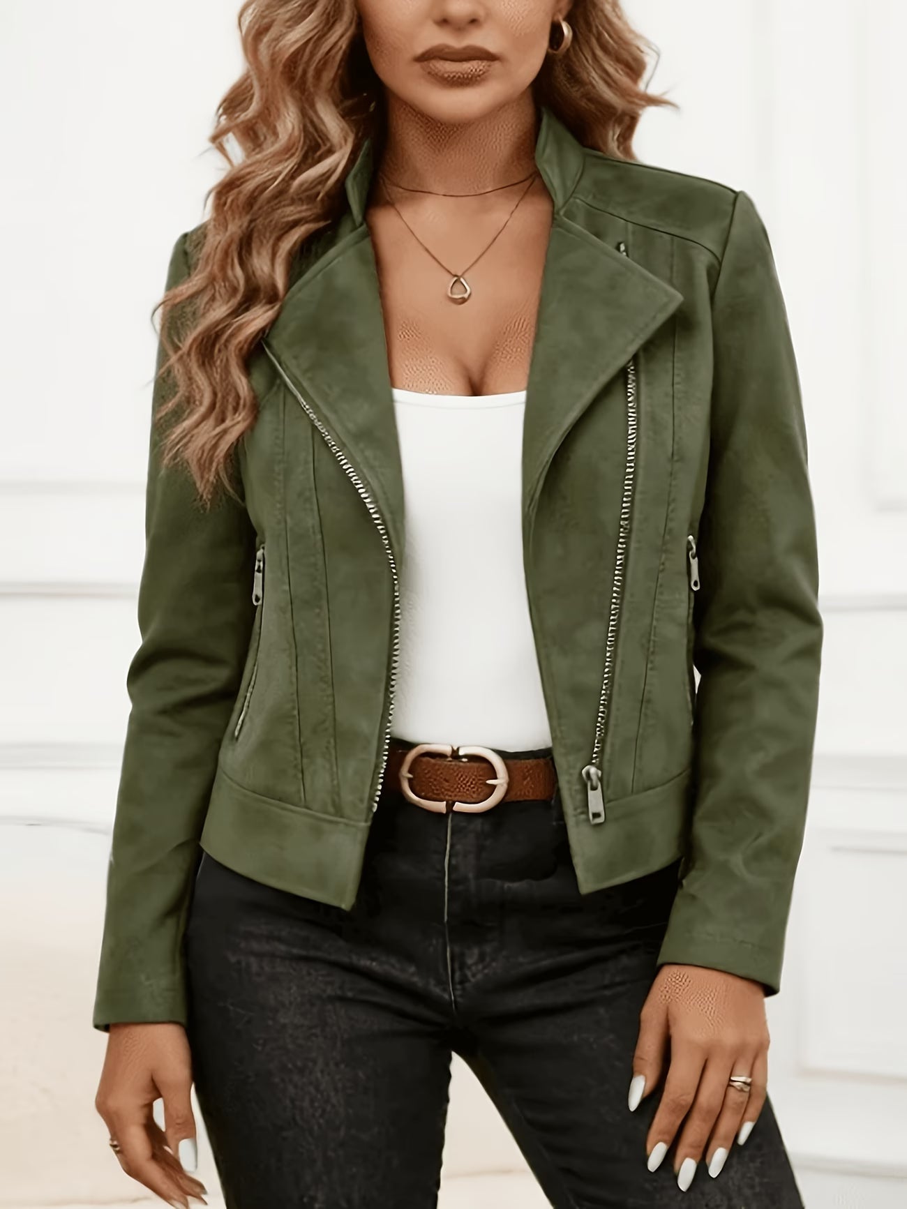Amina – Langarmjacke mit Reißverschluss