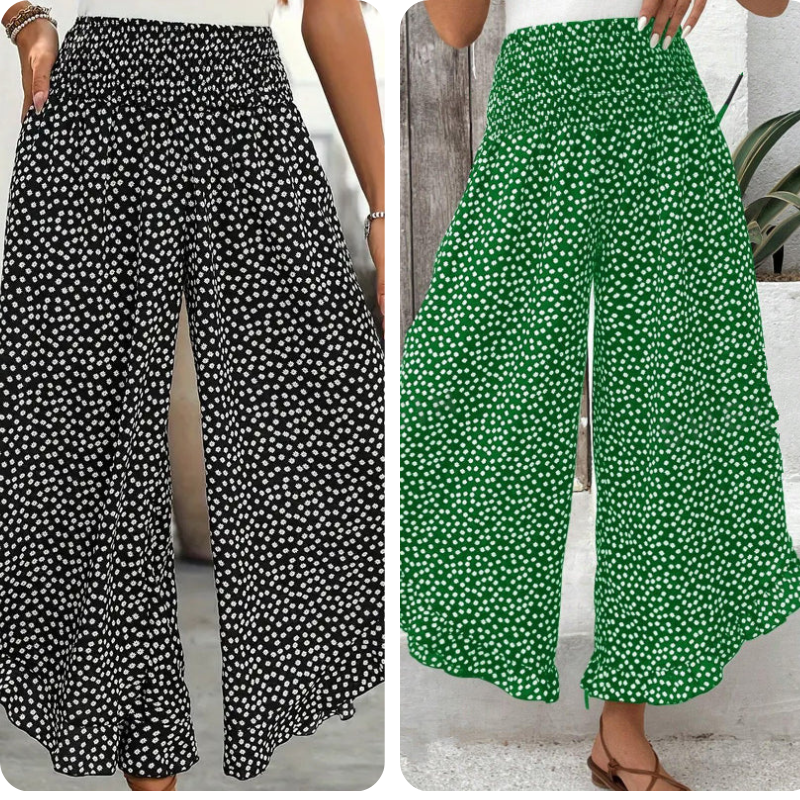 Brezy – Damenhose mit Hoher Taille und Weitem Bein