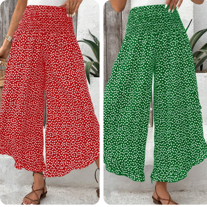 Brezy – Damenhose mit Hoher Taille und Weitem Bein