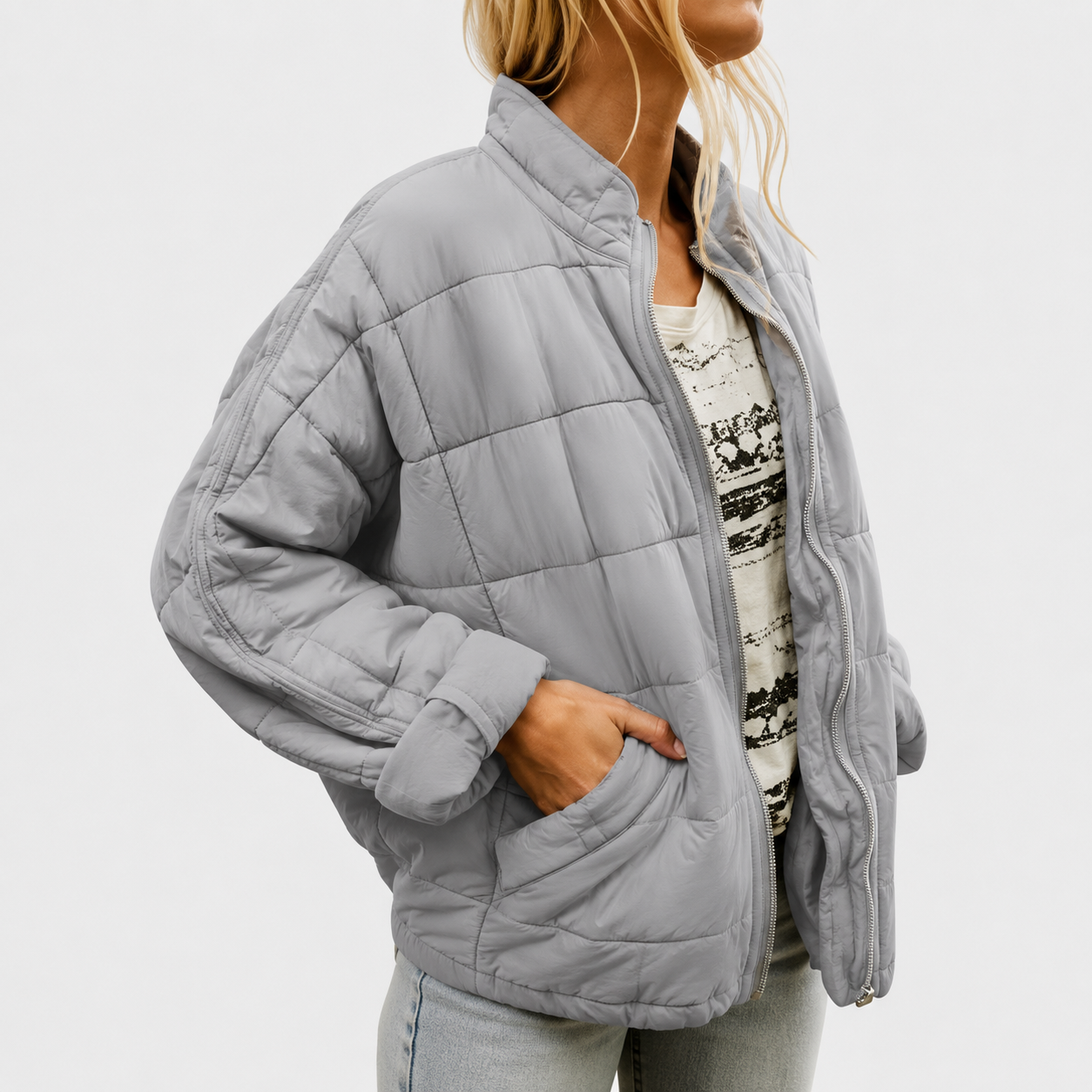 Josephine | Casual Baumwolljacke mit Reißverschluss