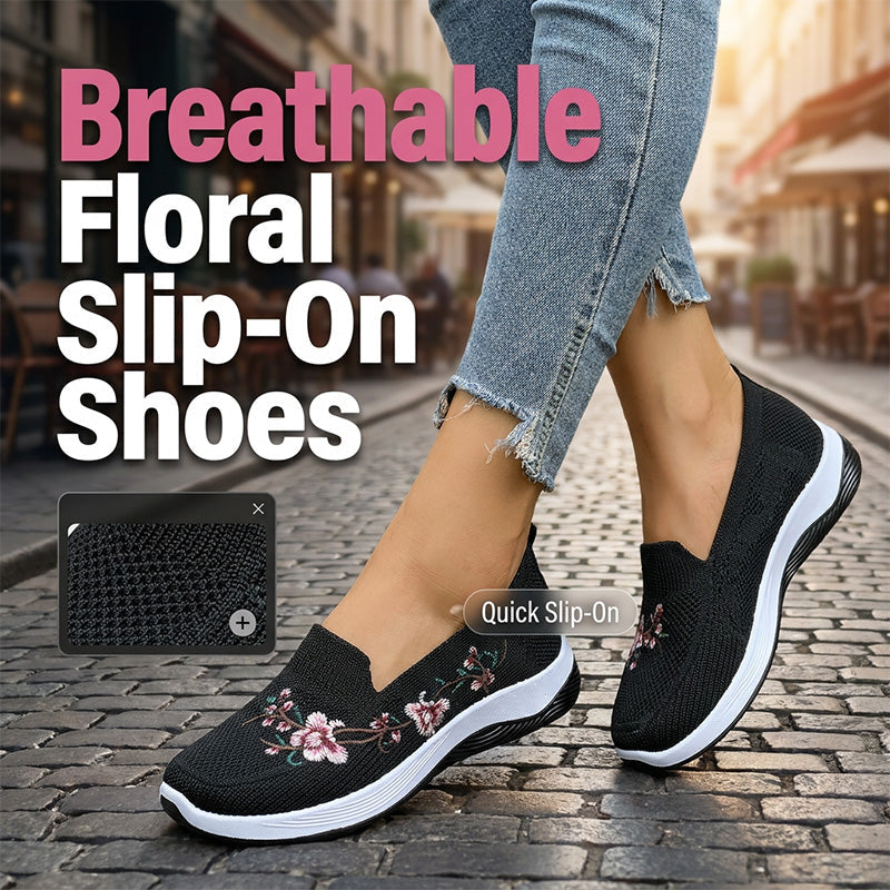 Ava – Leichte, atmungsaktive Mesh-Schuhe mit Blumenmuster