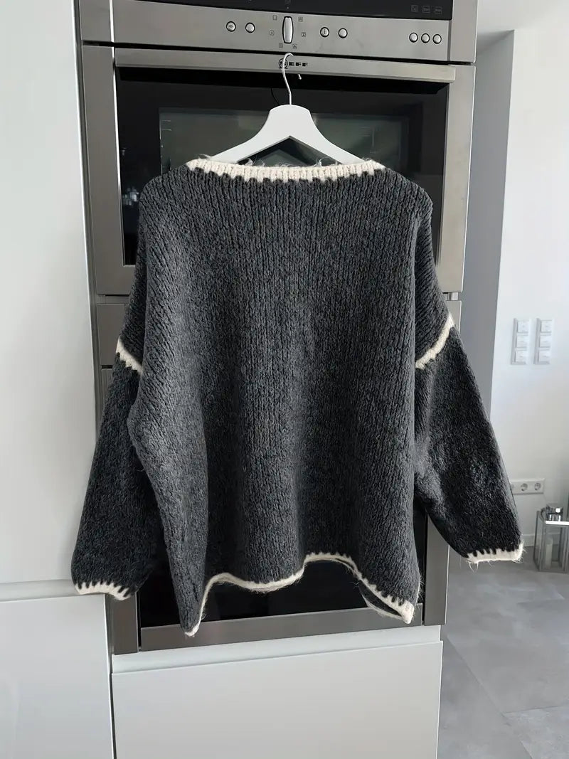 Usalda - Langärmeliger Strickpullover