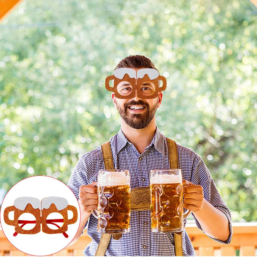 Partybrillen | Oktoberfest-Designs | Leichtes Plastik | 24er-Packung
