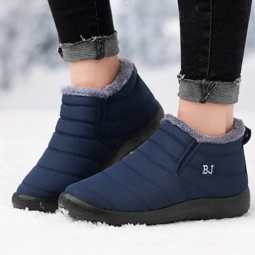 Damen Winterstiefel wasserabweisend mit Plüschfutter und Antirutschsohle