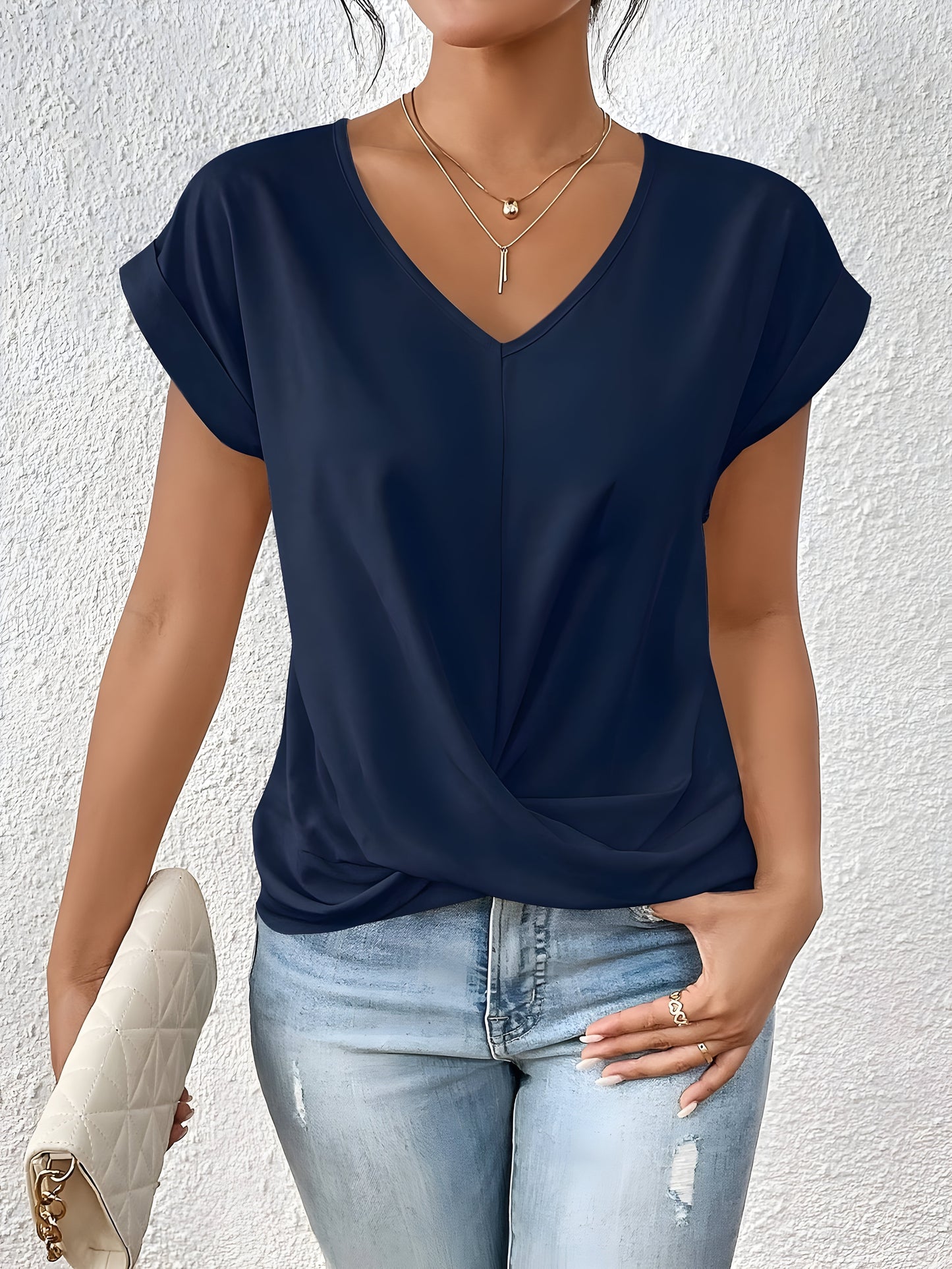 Isla | Twist-V-Ausschnitt-Top