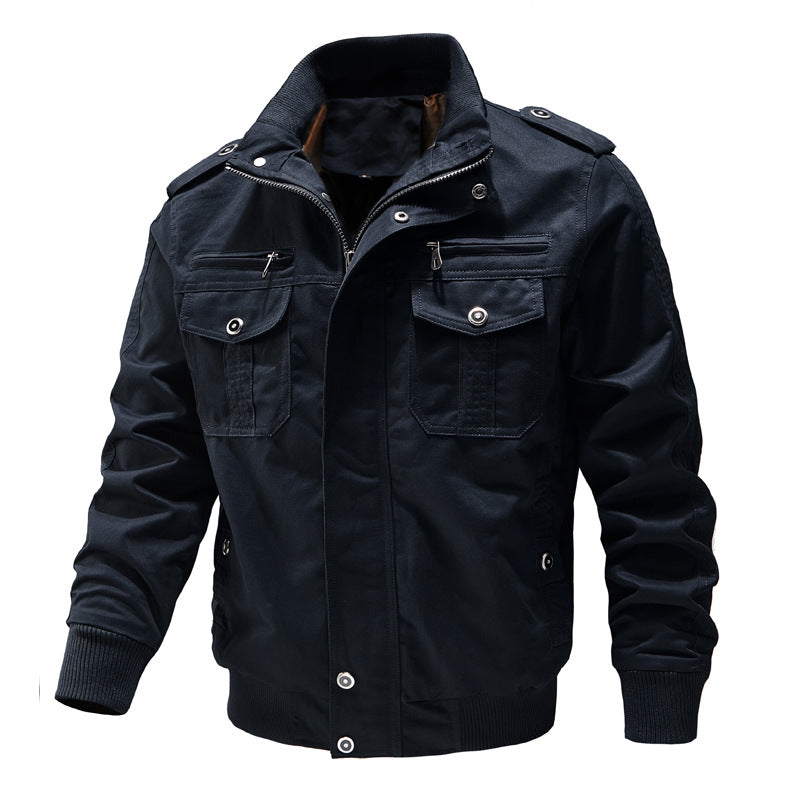 Miltin – Bomberjacke im Military-Stil mit Cargo-Taschen