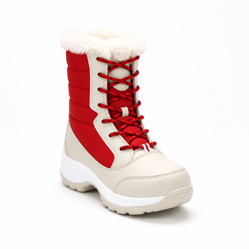 Gefütterte Winterstiefel mit Schnürung – warm bis -40 °C