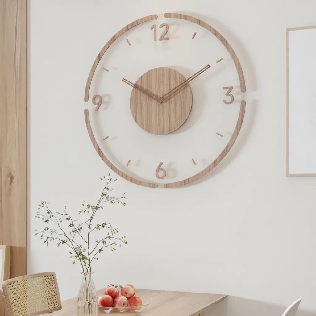 QuietNest – Genieße vollkommene Stille mit elegantem lautlosem Wanduhr