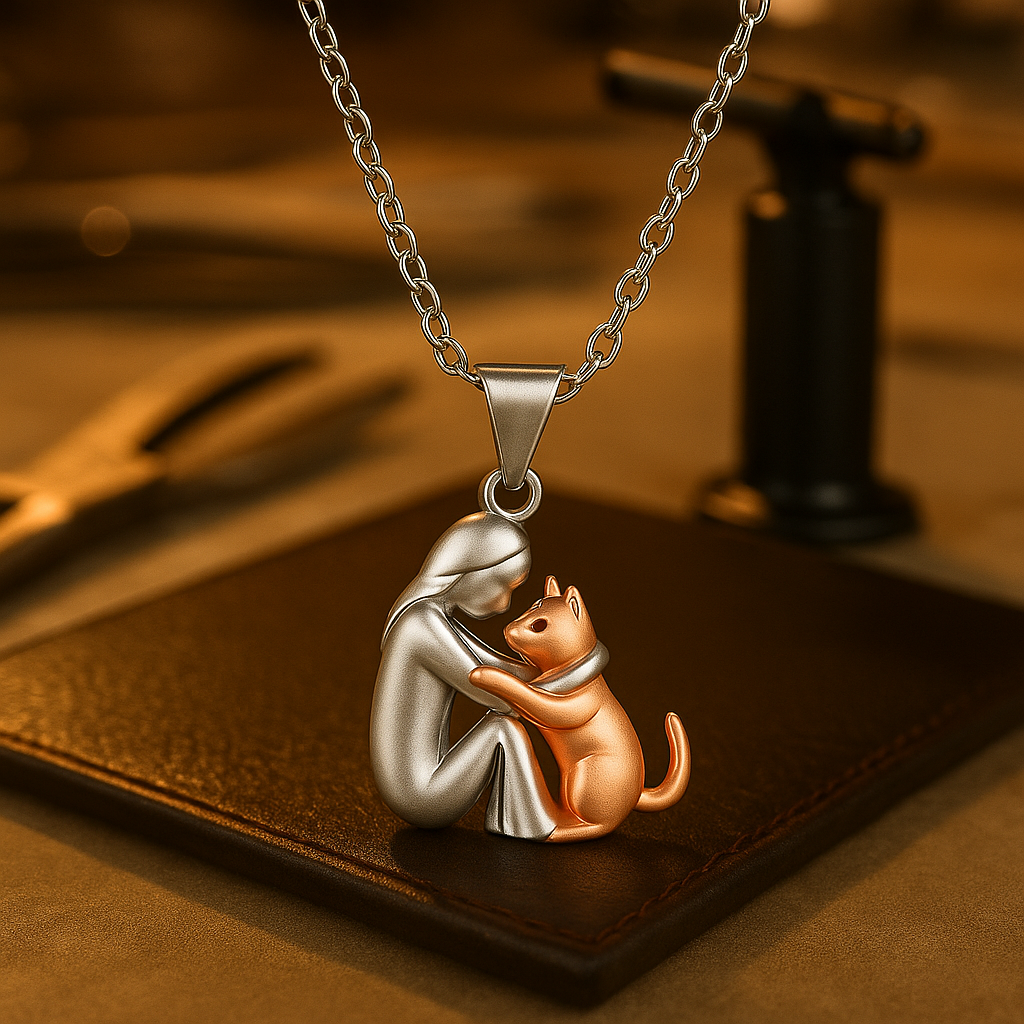 Avalance | Elegante Umarmung Anhänger Kette | Stilvollen Schmuck