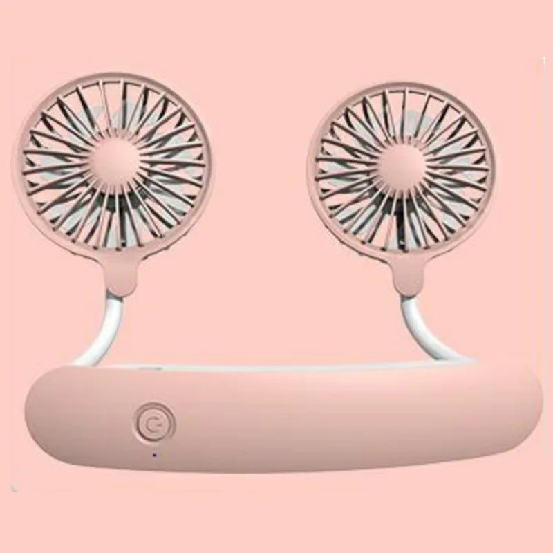 Breezino Mini Halsventilator | USB Wiederaufladbarer Nackenventilator | 30 cm Tragbarer Ventilator für Sport, Büro & im Freien