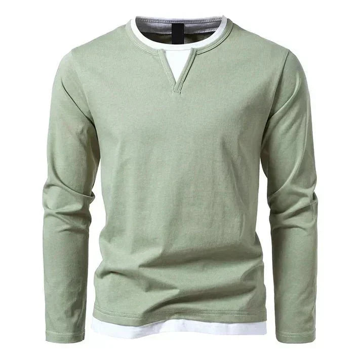 Alwin | Premium Langarmshirt aus gekämmter Baumwolle
