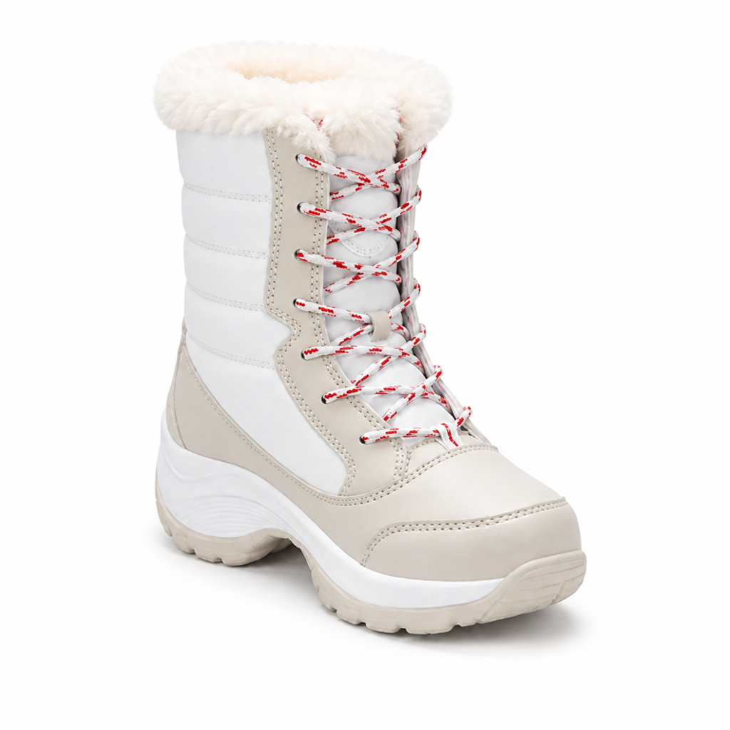 Gefütterte Winterstiefel mit Schnürung – warm bis -40 °C