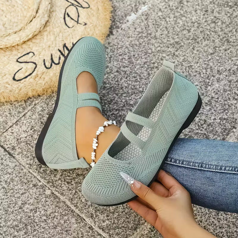Kethryn – Mary Jane Slipper Aus Strick