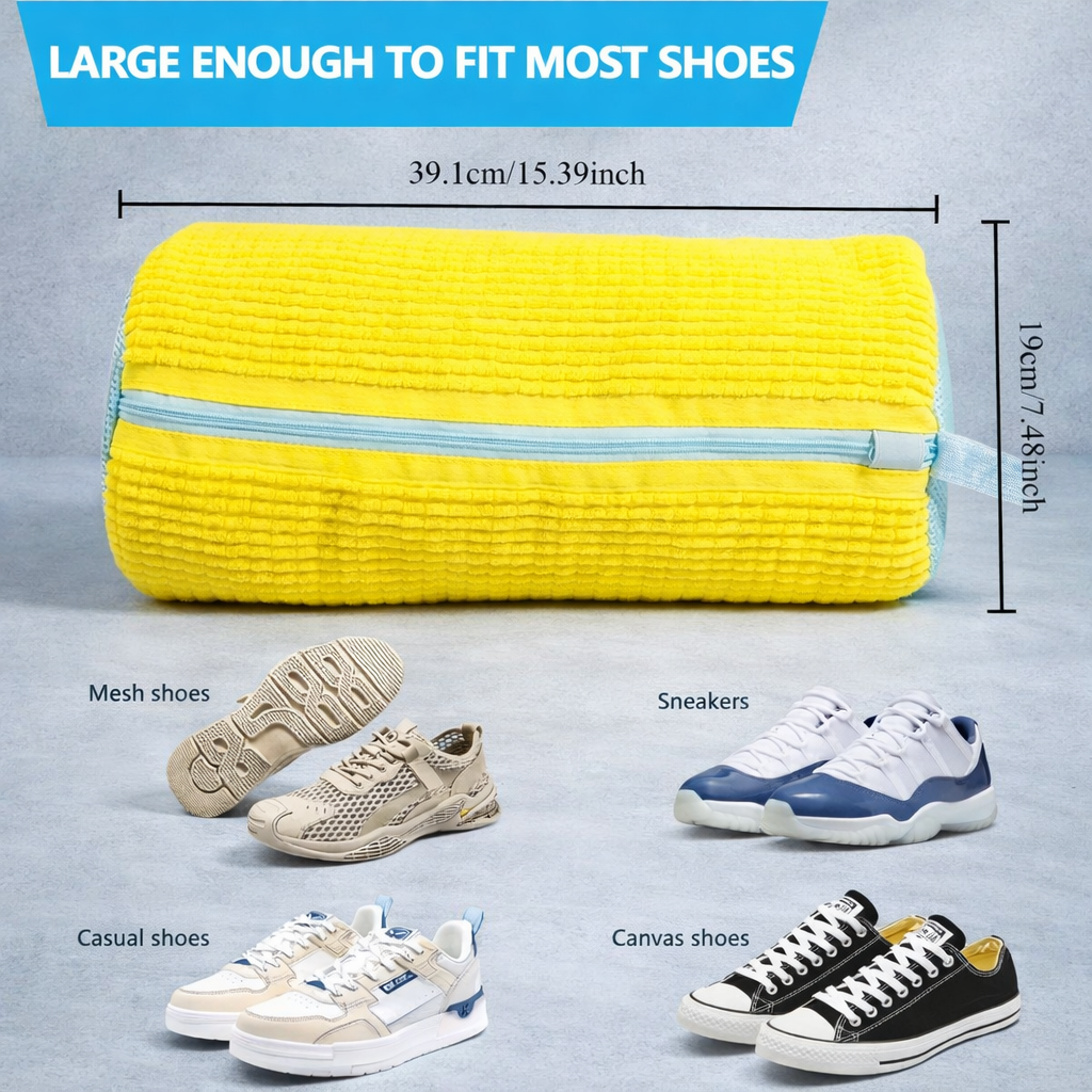 PowerShoeGuard — Bewahre deine Sneaker vor Waschmaschinen-Schäden und genieße makellose Schuhe jedes Mal!