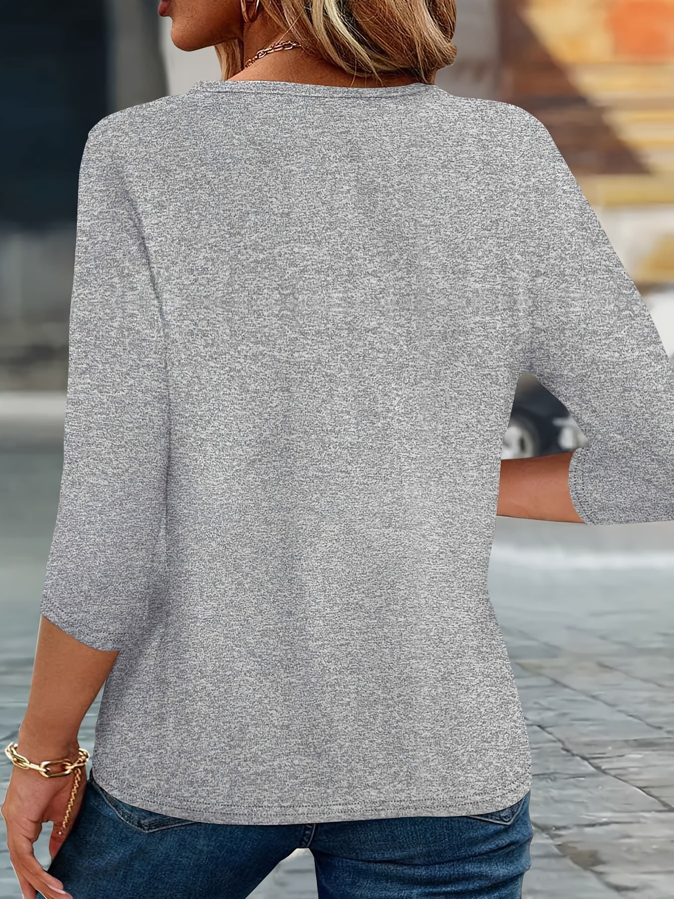 Ziqian - Elegantes Bedrucktes Langarm Hemd