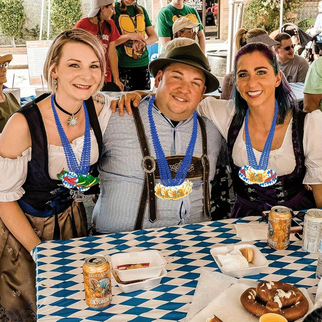 Oktoberfest Halsketten Set mit bayerischen Anhängern – 21 Stück