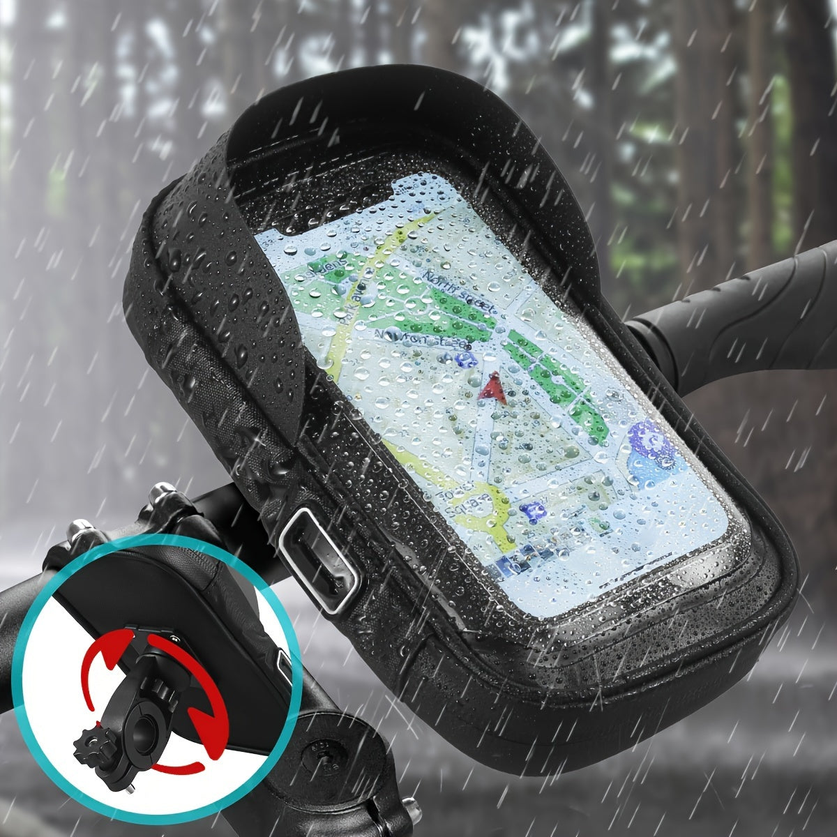 Handyhalter Fahrrad wasserdicht mit 360° Drehung