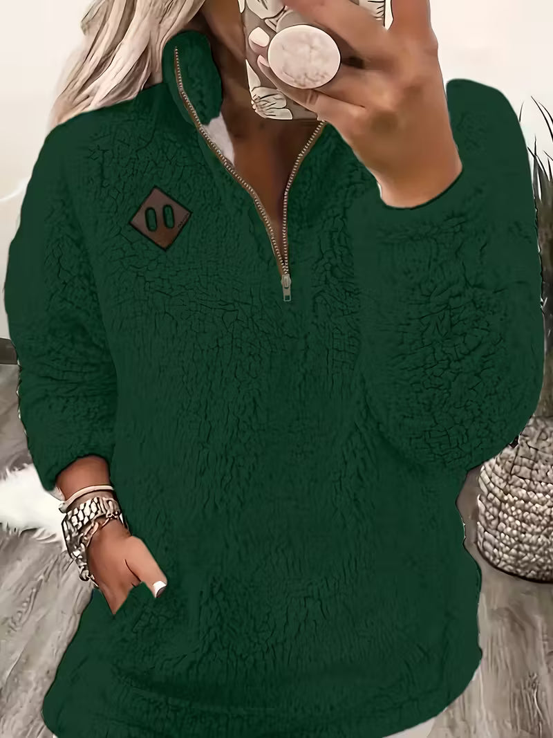 Humera - Elegante Langarmjacke Mit Reißverschluss