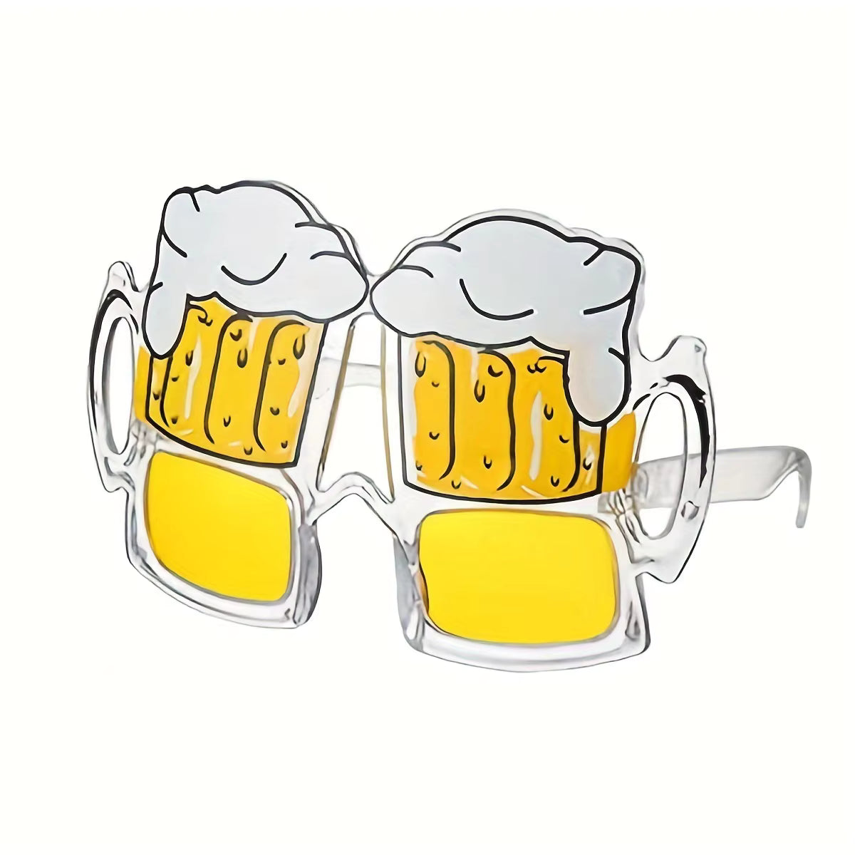Lustige Bierkruggläser | Tropisches Fotobox-Requisit | Langlebig & Wiederverwendbar