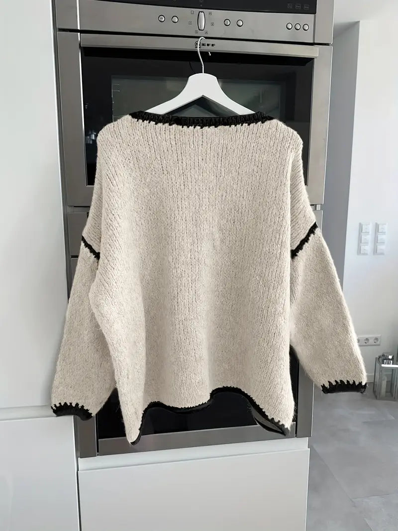 Usalda - Langärmeliger Strickpullover