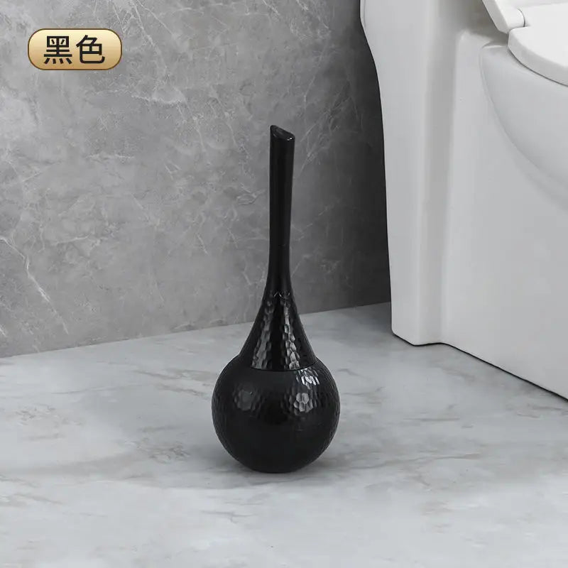 Austauschbare weiche Nylon-Toilettenbürste mit langem Griff (mit Ständer)