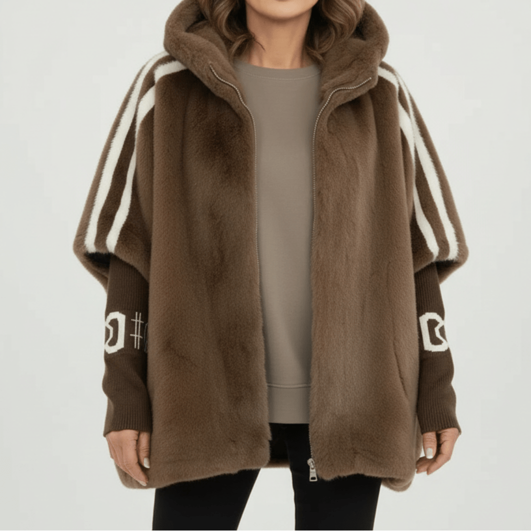 Katrin | Weiche Jacke mit Kapuze und Reißverschluss