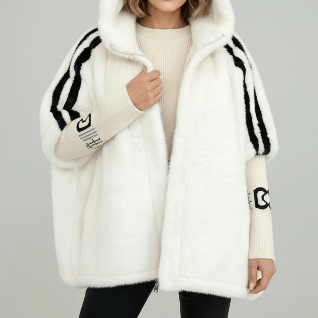 Katrin | Weiche Jacke mit Kapuze und Reißverschluss