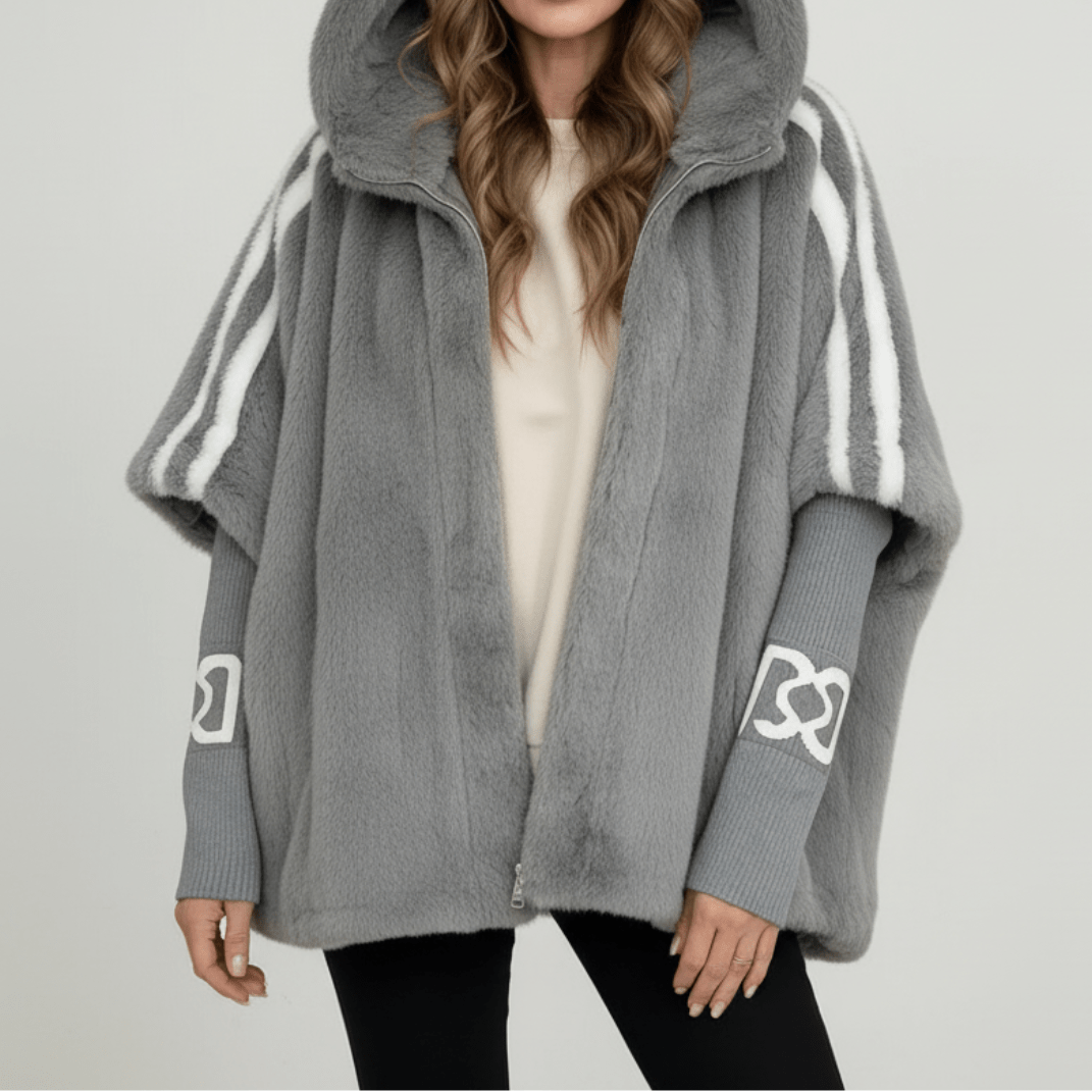 Katrin | Weiche Jacke mit Kapuze und Reißverschluss