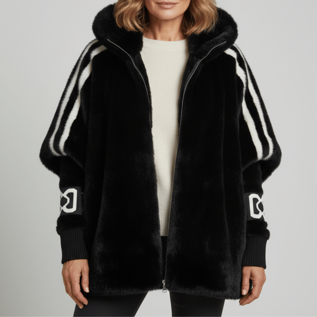 Katrin | Weiche Jacke mit Kapuze und Reißverschluss
