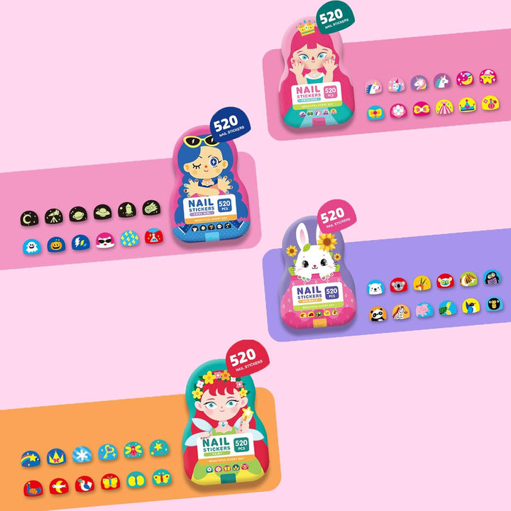 Kinder-Nagelkunst-Sticker | Lustige & einfache Designs