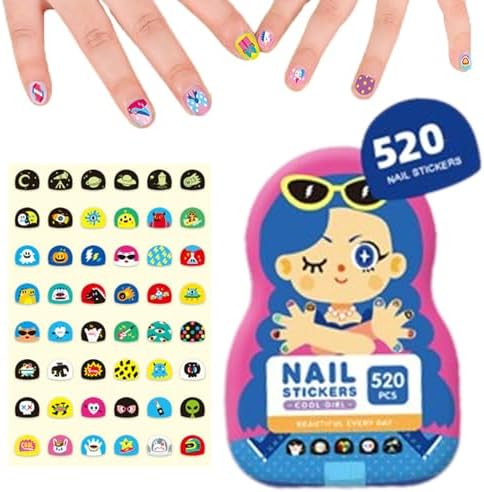 Kinder-Nagelkunst-Sticker | Lustige & einfache Designs