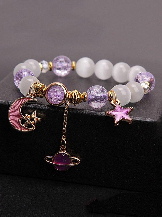 Stern & Mond Perlenarmband | Kosmische Eleganz für Ihr Handgelenk