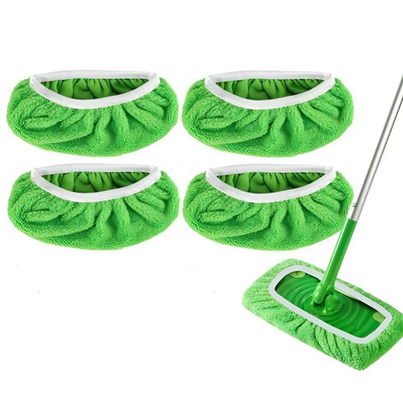 2+2 Gratis | Wiederverwendbare Mikrofaser -Mop -Pads | Stark auf Schmutz, Sanft auf Böden