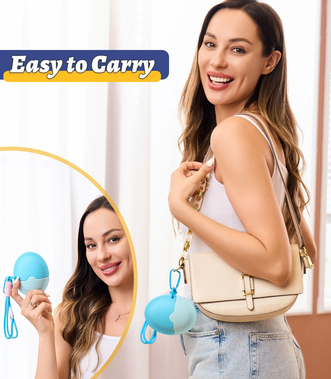 No-Mess Sonnencreme-Applikator | Tragbar, Nachfüllbar und Reisefertig - 1 + 1 Gratis!