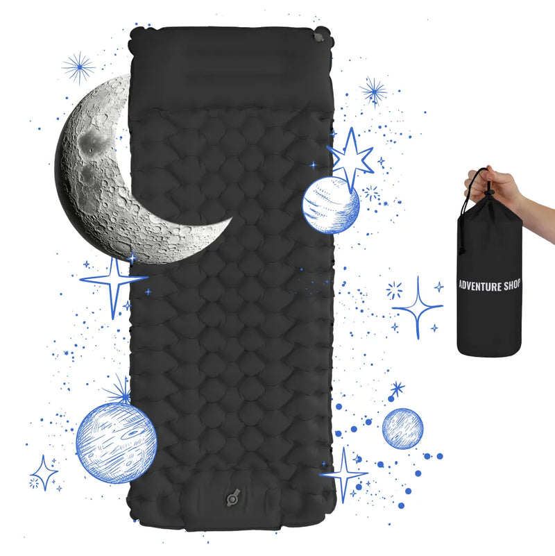 Ultraleichte Schlafmatte mit integrierter Pumpe – 8 cm dick