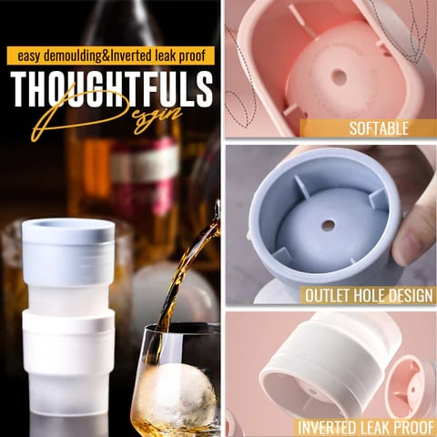 Langsam Schmelzende Eiskugelform | Stapelbar & lang anhaltende Kühlung - 1 + 1 Gratis!