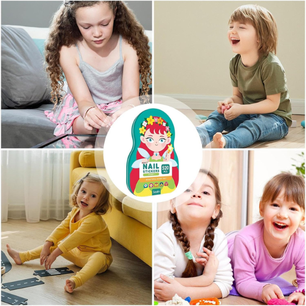 Kinder-Nagelkunst-Sticker | Lustige & einfache Designs