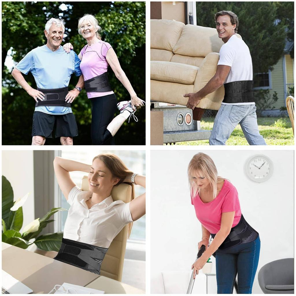Rückenstützgürtel | Schmerzlinderung und Komfort für Männer und Frauen - 1 + 1 Gratis!
