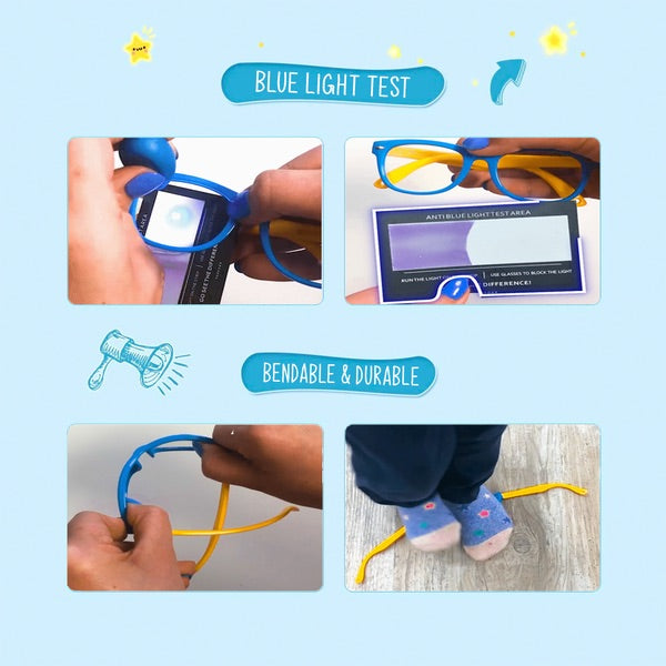 EyeProtect | Schütz die Augen deines Kindes mit dieser flexiblen Anti-Blaulicht-Brille!