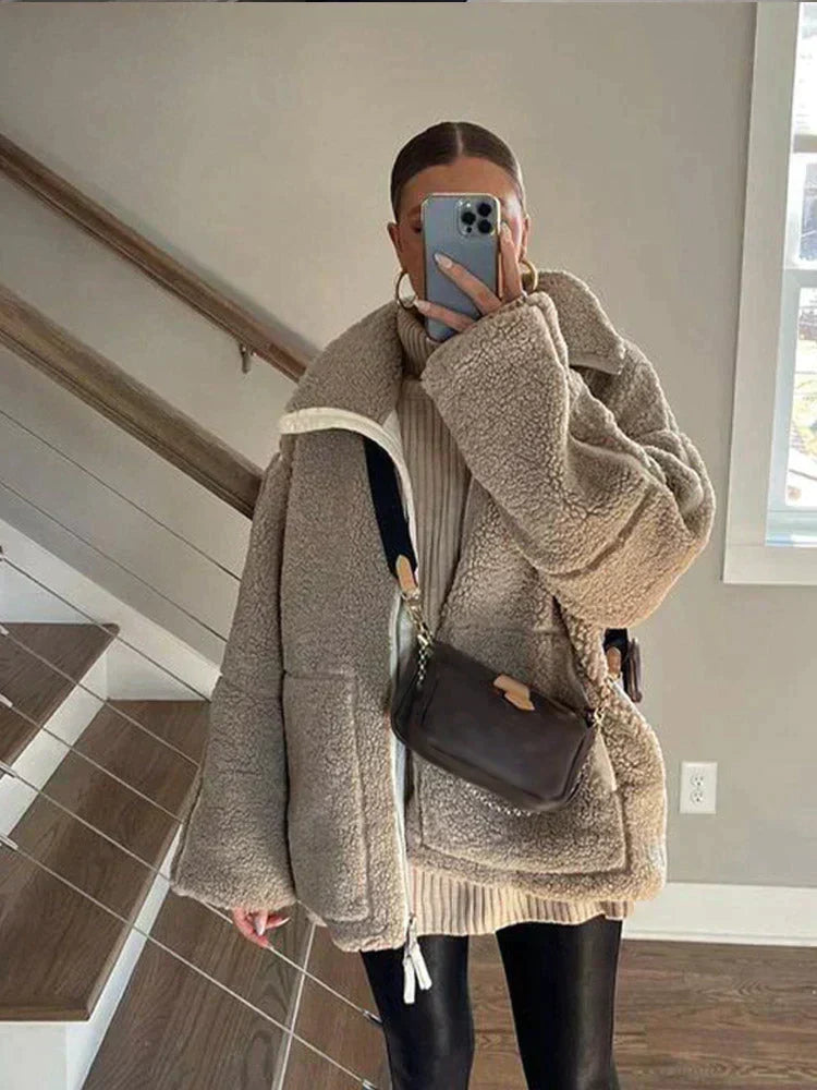 Swantje | Kuschelige Teddyfleece-Jacke