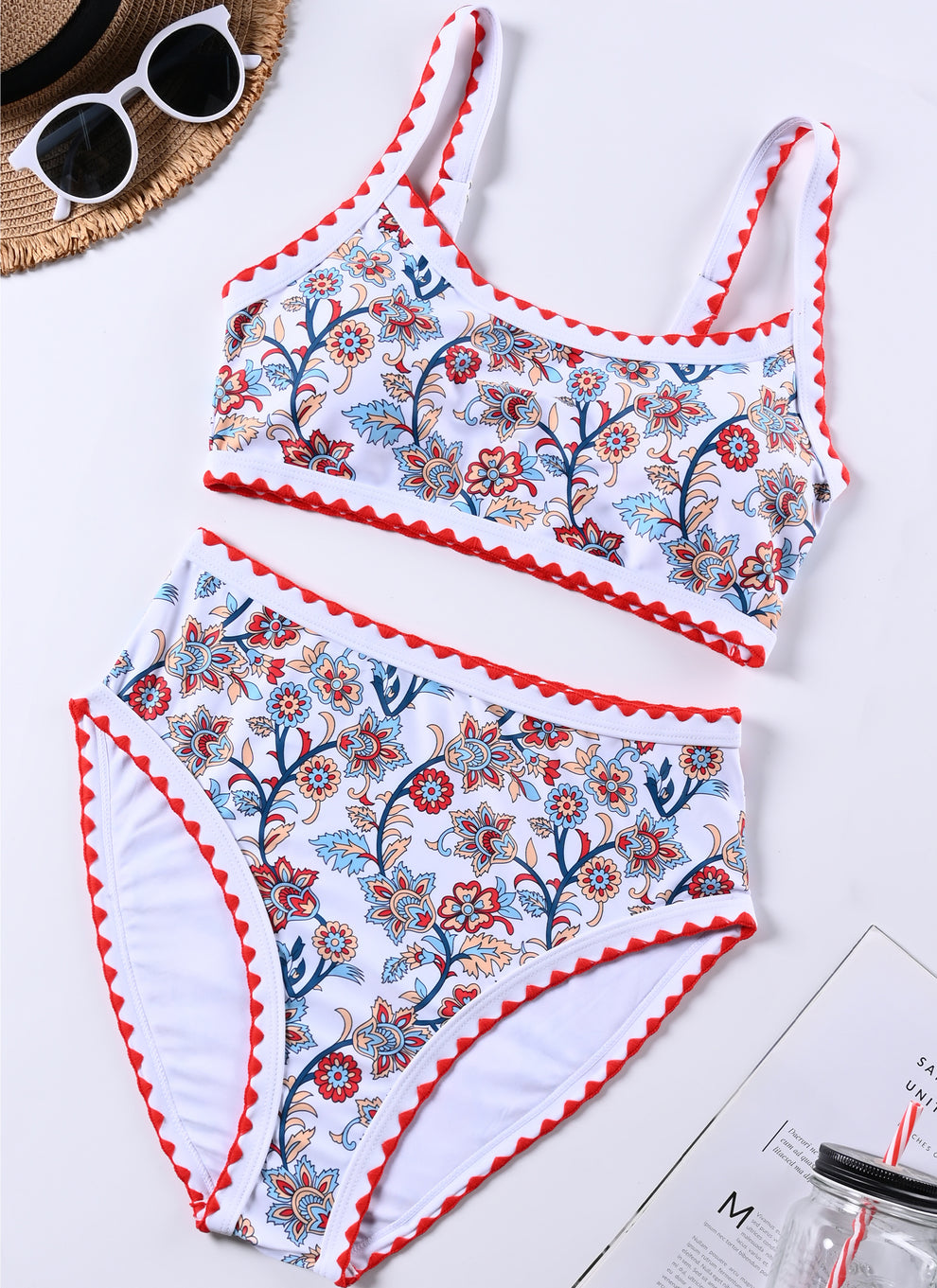 Kerstin - Hochtailliertes Bikini-Set | Figurformend, Stützend, Stylisch