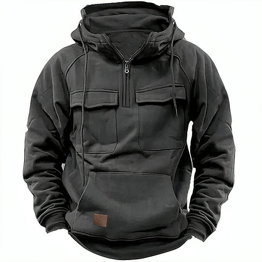 Francis | Kapuzenpullover mit Taschen und Reißverschluss