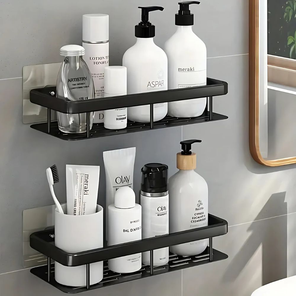 Duschablage ohne Bohren | Selbstklebendes Duschregal | Platzsparend | ShowerFit