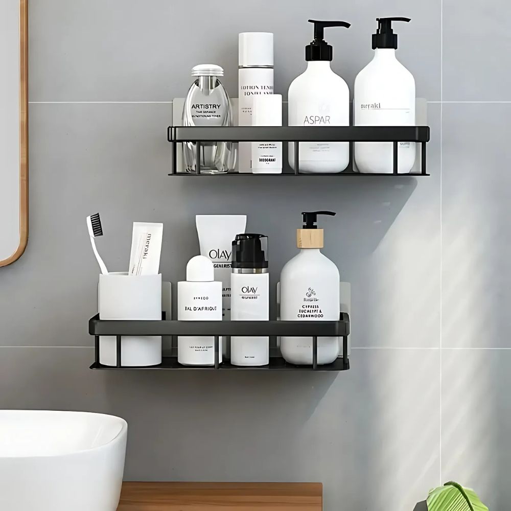 Duschablage ohne Bohren | Selbstklebendes Duschregal | Platzsparend | ShowerFit
